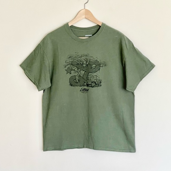 LRG Tree Logo Graphic Green T Shirt Adult size Large - Picture 2 of 6